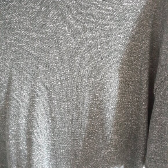 LULAROE FRANKIE HOODIE SHORT SLEEVE TOP RAW EDGES GREEN-WOMENS SIZE M 10-12 - Picture 2 of 6